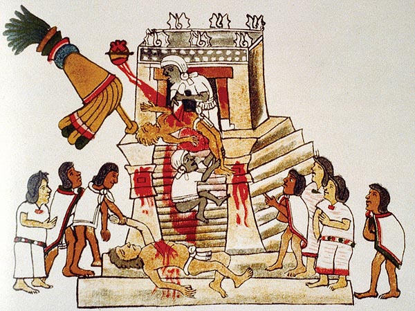 жертва на боговете при ацтеките